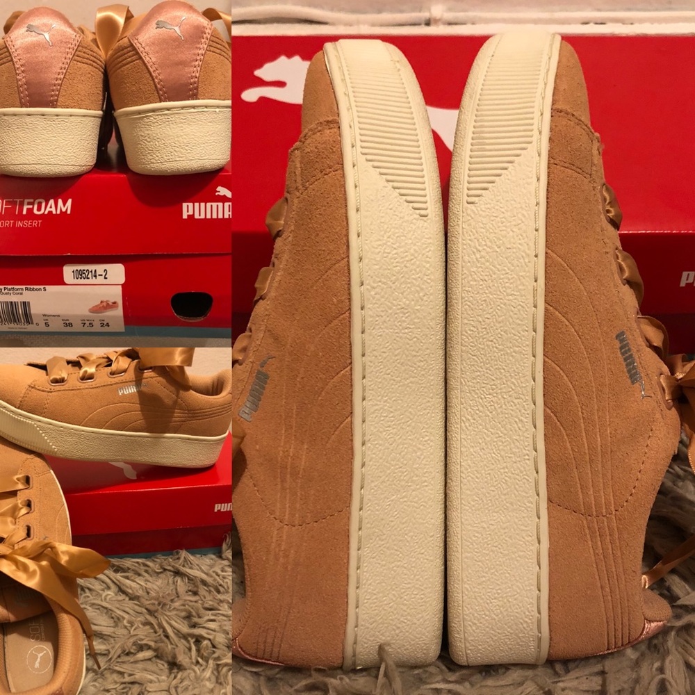 Puma Vikky  platform women’s suede sneakers